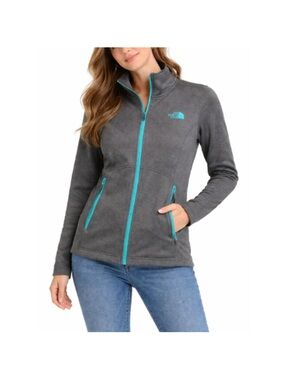 1032 The North Face Women's Agave Jacket Teal x Grey